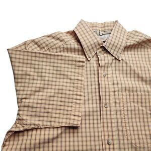 Ariat‎ Pro Series Mens Plaid Short Sleeve Button Down Shirt Size S P Western